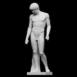 Capitoline Antinous Statue - 3D Printed Ancient Roman Sculpture, Detailed Artistic Design, Unique Gift for History and Art Enthusiasts!