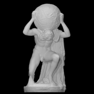 The Farnese Atlas Statue - 3D Printed Ancient Greek Sculpture, Intricate Mythological Art, Ideal for Home or Office Decor, Unique Gift Idea!