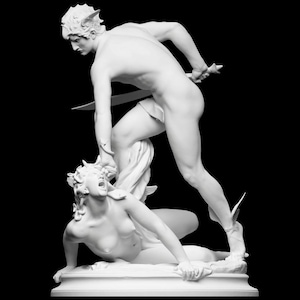 Perseus Statue, Perseus Slaying Medusa Sculpture | Office, Shelf Decor | 3D Printed Sculpture | Different Color & Size Option
