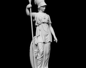 Minerva Statue - 3D Printed Roman Goddess Sculpture, Intricate Mythological Art, Ideal for Home or Office Decor, Unique Gift for Art Lovers!