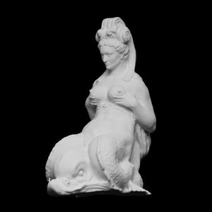 Nereid Statue – 3D Printed Greek Mythology Sea Goddess Sculpture, Elegant Home Decor, Unique Gift for Mythology Lovers!
