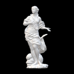 Nereid Statue - 3D Printed Greek Mythology Sculpture of the Sea Nymph, A Stunning Display for Collectors & Nautical Aesthetic Spaces!