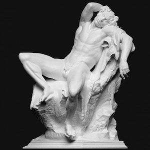 Barberini Faun Statue, Satyr Sculpture | Office, Shelf Decor | 3D Printed Sculpture | Different Color & Size Option