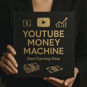 YouTube Money Machine eBook (Normally 500 dollar–2,000 dollar Value) | Passive Income Guide 2025 | Faceless Monetization PDF – All Secrets