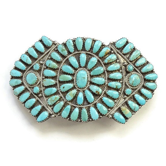 Vintage Larry Moses Begay LMB Navajo Petit Point Rosette  display picture 3