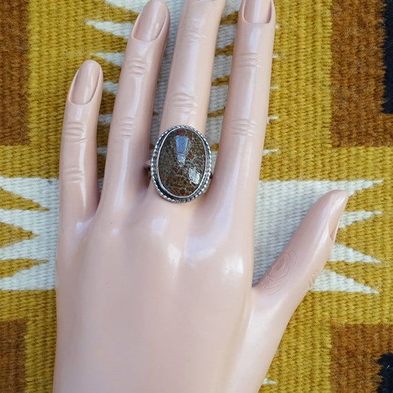 Old Navajo, Fossilized, Dinosaur Bone Ring, Size … - image 10