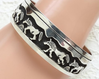 Native Tom & Sylvia Kee Navajo Gold-filled Sterling Silver