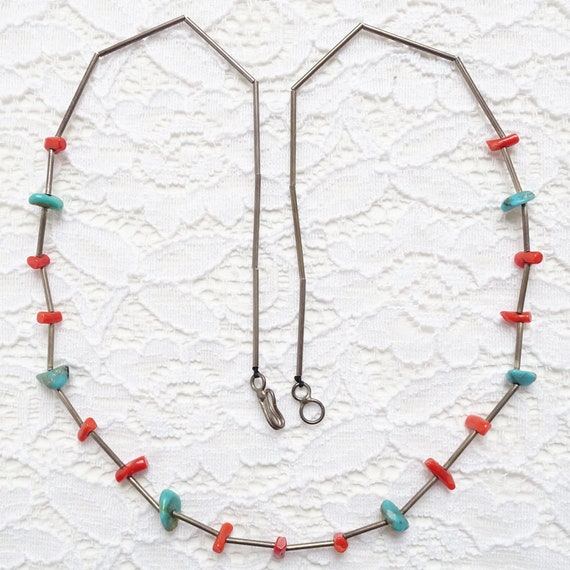 Vintage, Native American, 23 inch, Necklace, 925 … - image 6