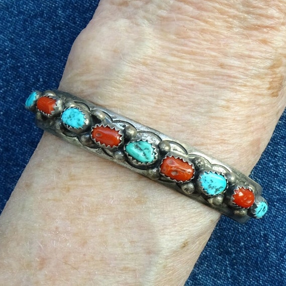 Rare Vintage Native American Navajo Justin Morris Spiderweb Turquoise Sterling Silver Bracelet Rare Vintage Native American Navajo Justin Morris Spiderweb Turquoise Sterling Silver Bracelet