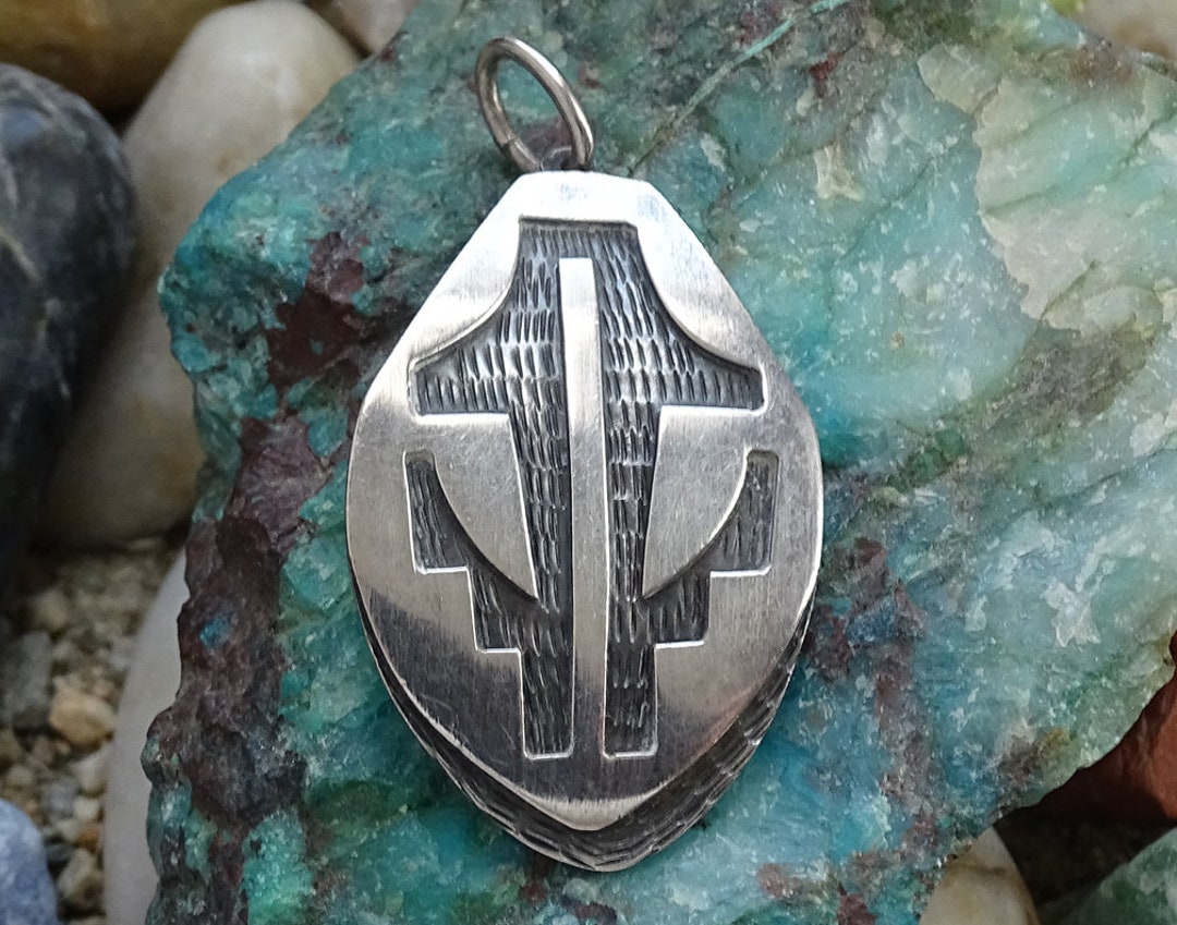 Vintage Hopi Native American 925 Sterling Silver Overlay - Etsy Canada