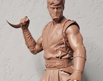 Rauch 3D Gedruckte Figur, Assassin, unbemalt