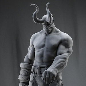 Hellboy Dark Horse Comics 3D-geprint figuur, ongeverfd B.P.R.D. Agent-modelset