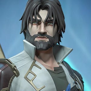 Jayce 3D-geprint figuur, geheimzinnig verzamelobject, ongeverfd