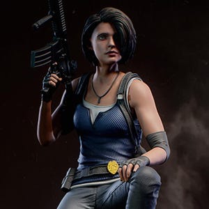 Jill Valentine – Resident Evil 3D Printed Figure, Unpainted