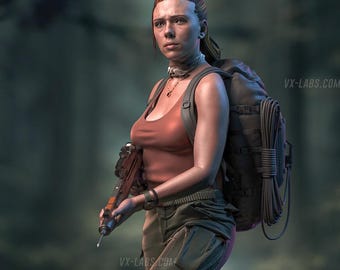 Zora Bennett Jurassic World Rebirth 3D Gedruckte Figur, unbemalt Modellbausatz