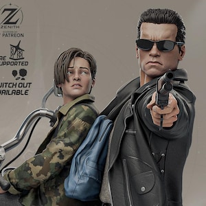 Terminator T-800 3D gedruckte Figur, unbemalt Cyberdyne Bausatz