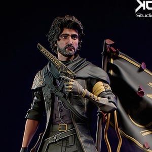 Gustave 3D Printed Figure, Expedition 33 Collectible Statue, Unpainted