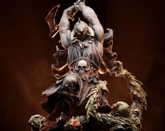 Death Dealer Frank Frazetta Inspired 3D Printed, Unpainted Fantasy Warrior kit