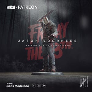 Kit de modelo de icono del terror de Jason Voorhees, Viernes 13, impresión 3D/sin pintar