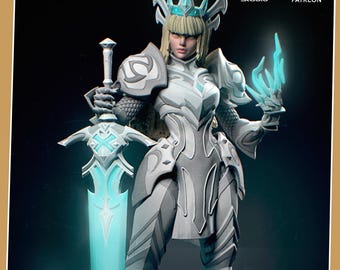 Magik 3D Printed Figure, X-men Collectible Statue, Unpainted