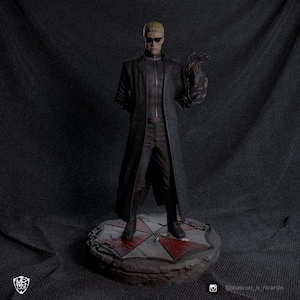 Albert Wesker 3D Printed Figure - Resident Evil Collectible, Unpainted