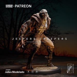 Jeepers Creepers 3D Printed Figure, Unpainted The Creeper Model Kit
