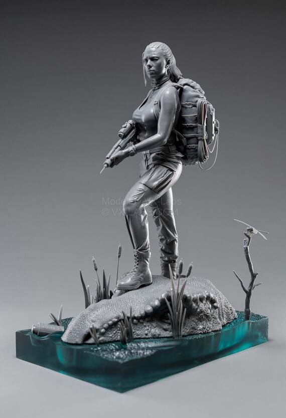 Zora Bennett Jurassic World Rebirth 3d Printed Figure, Unpainted