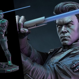 Cal Kestis 3D Printed Figure, Star Wars Jedi Survivor Collectible, Unpainted