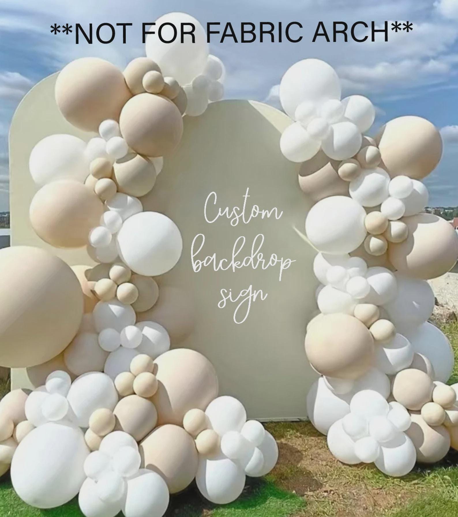 Sign For Balloon Custom Backdrop Sign, Happy Birthday Decal, Sign for Balloon Arch ...