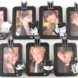 Soporte para photocards de BTS Hip Hop Monsters / Exhibidor de Kpop ARMY