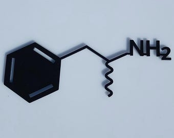 Amphetamine Molecule Acrylic Art Décor
