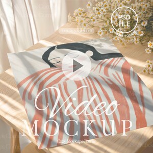 Poster Video Mockup With Moving Shadows | PSD Video for Photoshop, Animated PsD Smart Object Poster Mockup | DIN A ISO Ratio | Detailed View