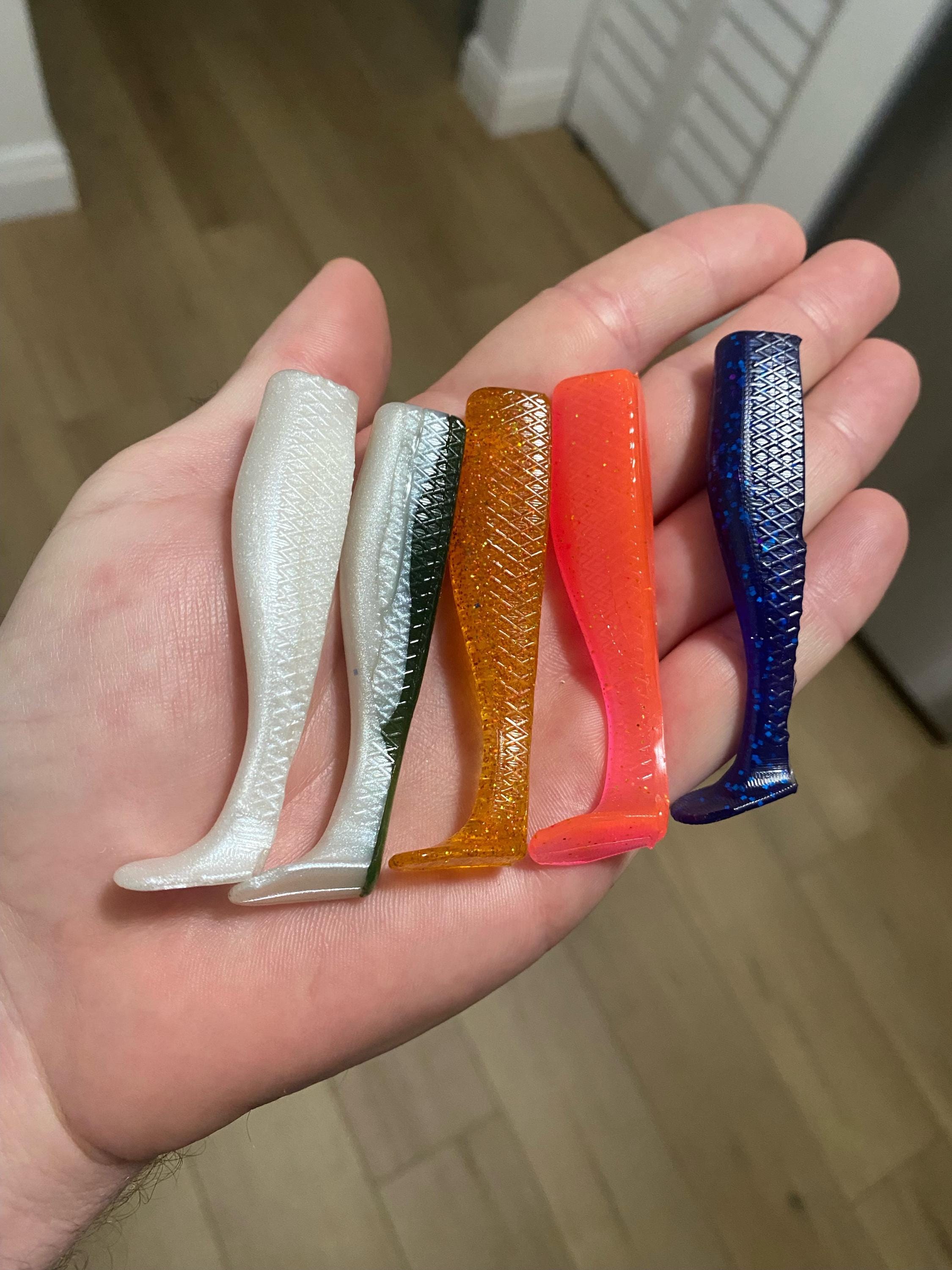 Moule à Appâts De Pêche 4,5" Paddletail Swimbait - DIY - Pour Créer Leurs Propres Leurres - Acrylic Stone - Ukraine