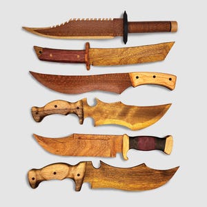 Handmade Exotic Wooden Knife for Display | Gift for Husband | Ren Faire | Cosplay | Fantasy Weapon