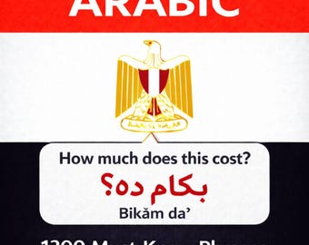 Learn Egyptian Arabic : 1300 Must Know Phrases for English Speakers EBOOK