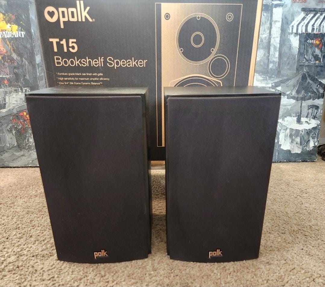 Polk Audio RT15i 小型スピーカー 希少なメープルリアルウッド突板