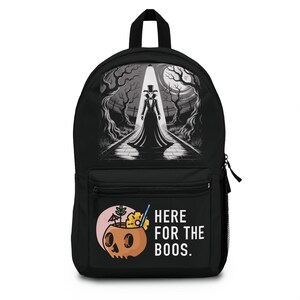 Halloween School Bag Backpack, Trick or Treat Student Knapsack, Costume Party Carryall, Ghostly Bookbag, Spooky Rucksack for Kids