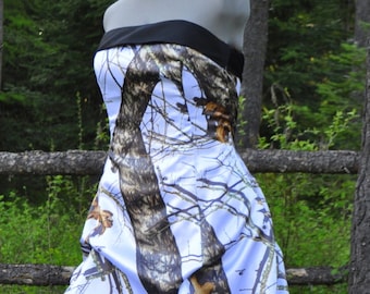 Camo Wedding Gown/dress SATIN camo-  'Pamela Rae' Made only in the USA!