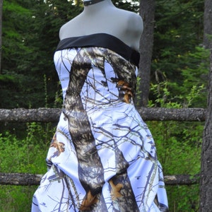 Camo Wedding Gown/dress SATIN camo-  'Pamela Rae' Made only in the USA!