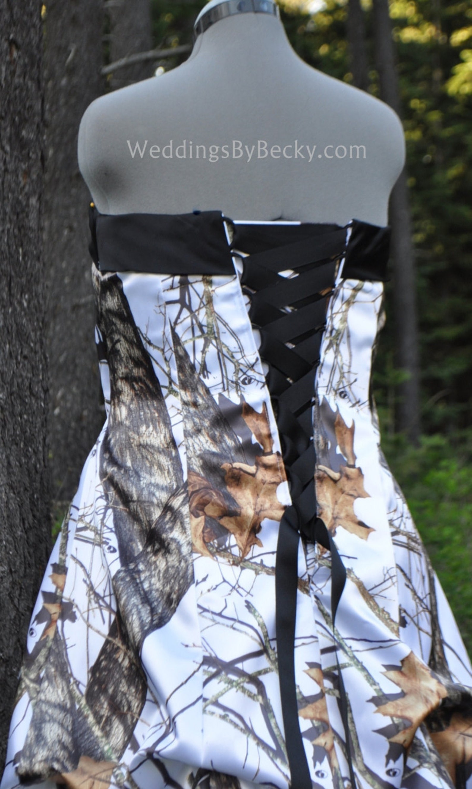 Camo Wedding Gown/dress SATIN Camo- 'pamela Rae' Made Only in the USA Camo Wedding Gown/dress SATIN Camo- 'pamela Rae' Made Only in the USA