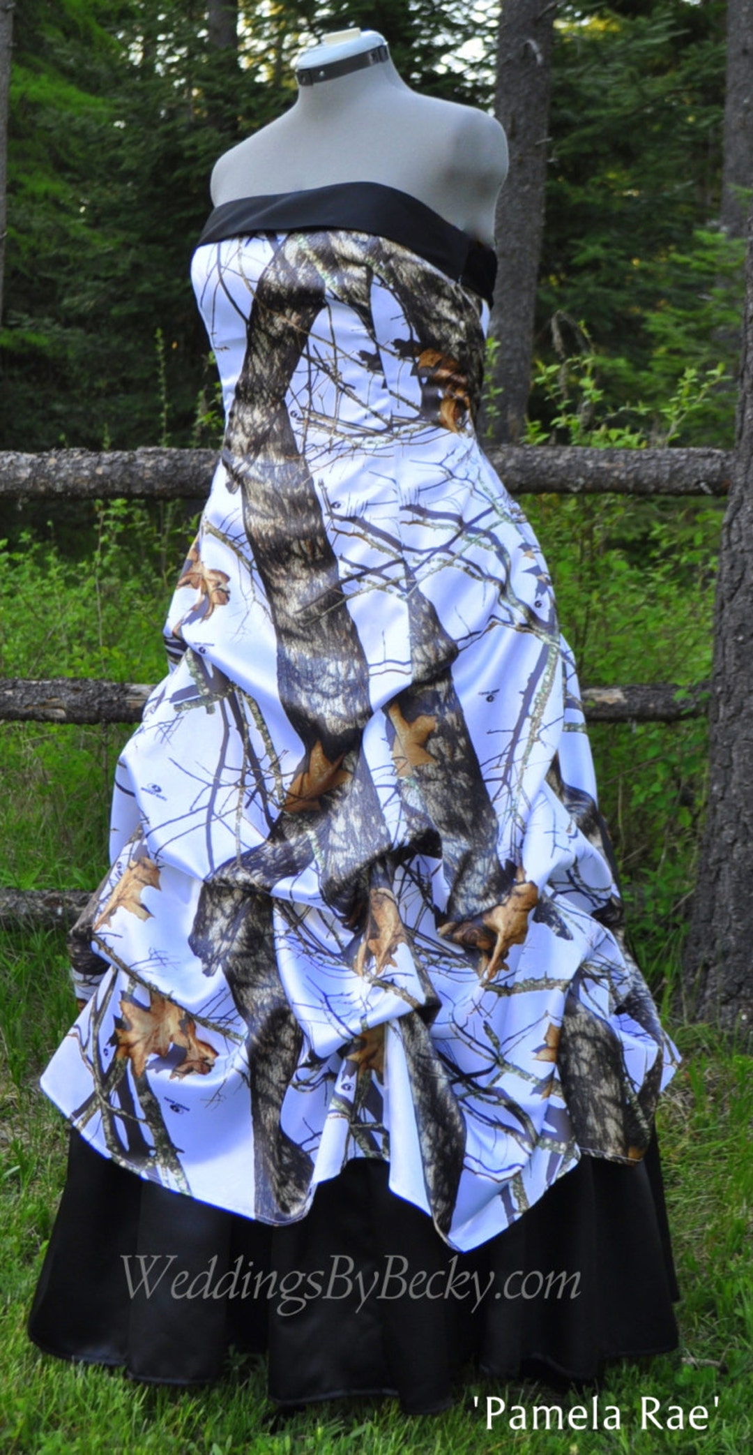 Long White Camouflage Dress 2023 New Arrival Camo Wedding Dresses