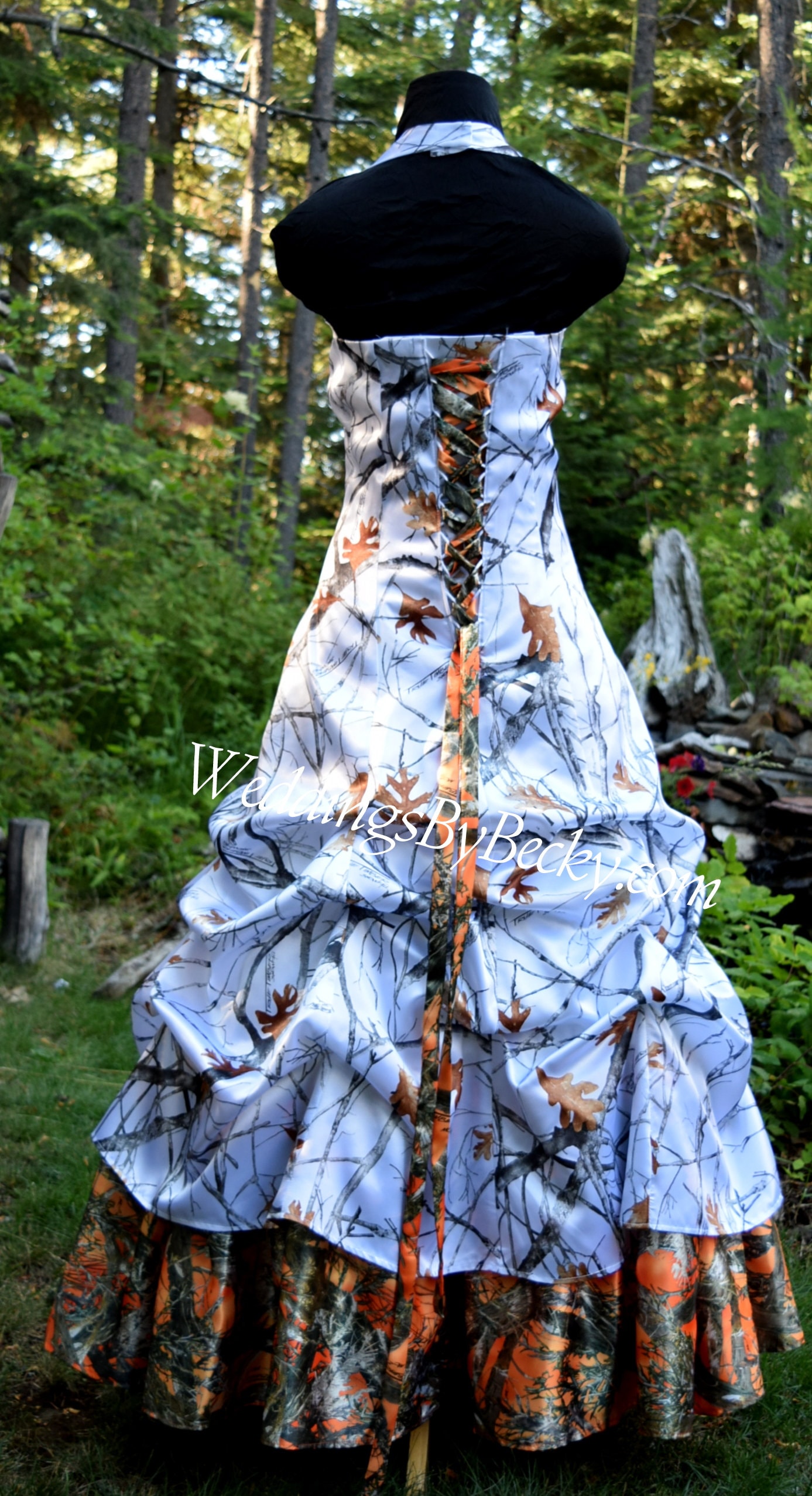orange camouflage wedding dresses Mossy Oak Camo Strapless Hi-lo Bridesmaid Dress Corset Back, 2 [product_description] Item Type Orange Camouflage Bridesmaid Dresses, Pink