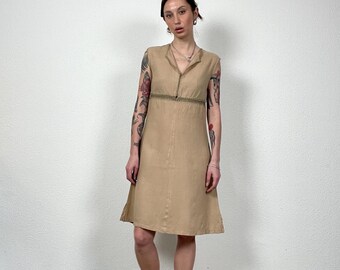 chinese dress ladies Mara Hoffman Swim Mini Wrap Dress Coletta White Linen Size Extra Small   Celebrity Owned