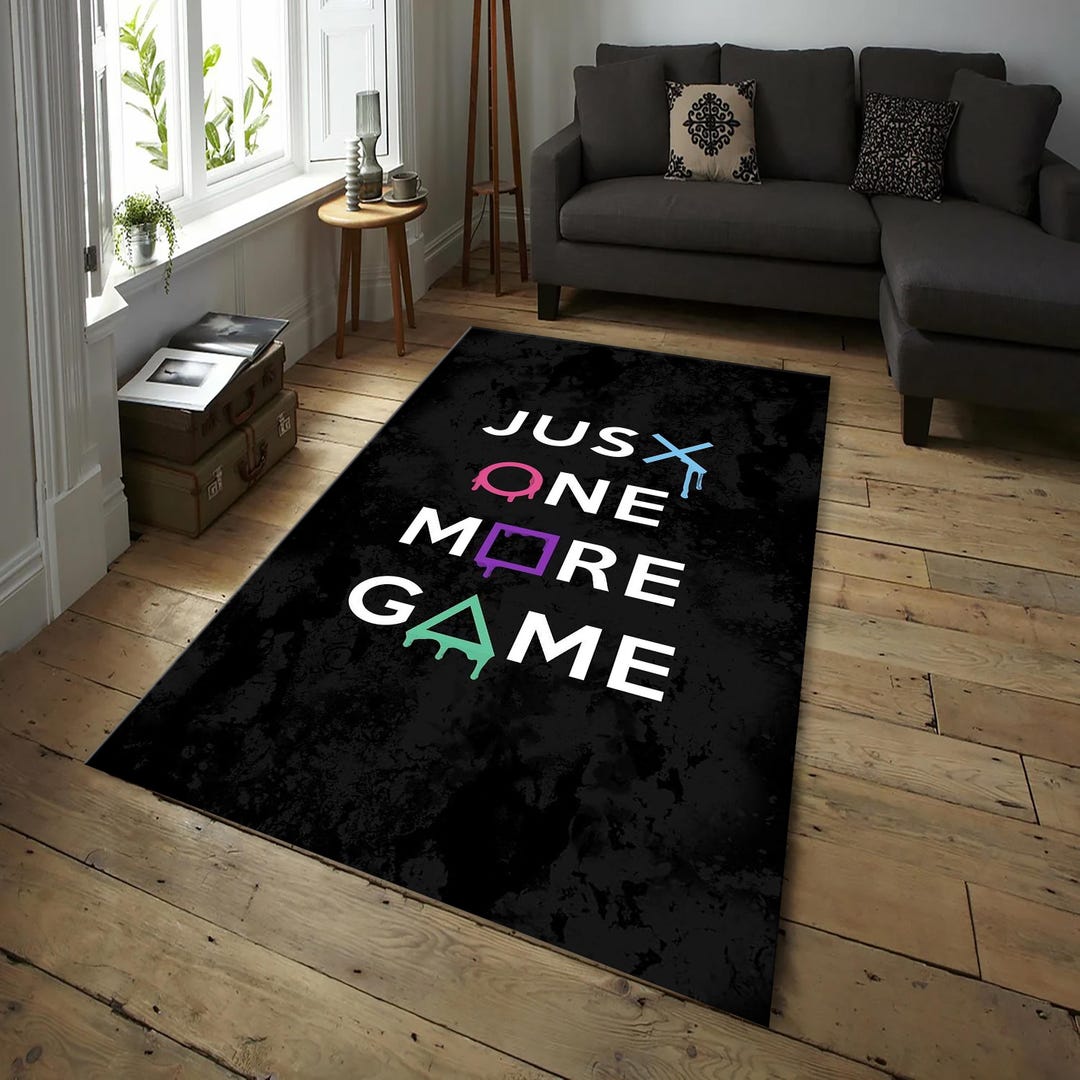 Ps Rugs Game Zone Rug, Gaming Symbols Area Rug โ Playstation Symbols Rug for ...