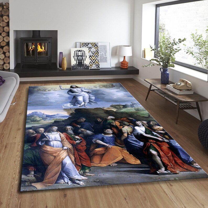 Reformation Rugs Resurrection of Jesus Rug, Textured Art Rug, Religious Spiritual Carpet ...