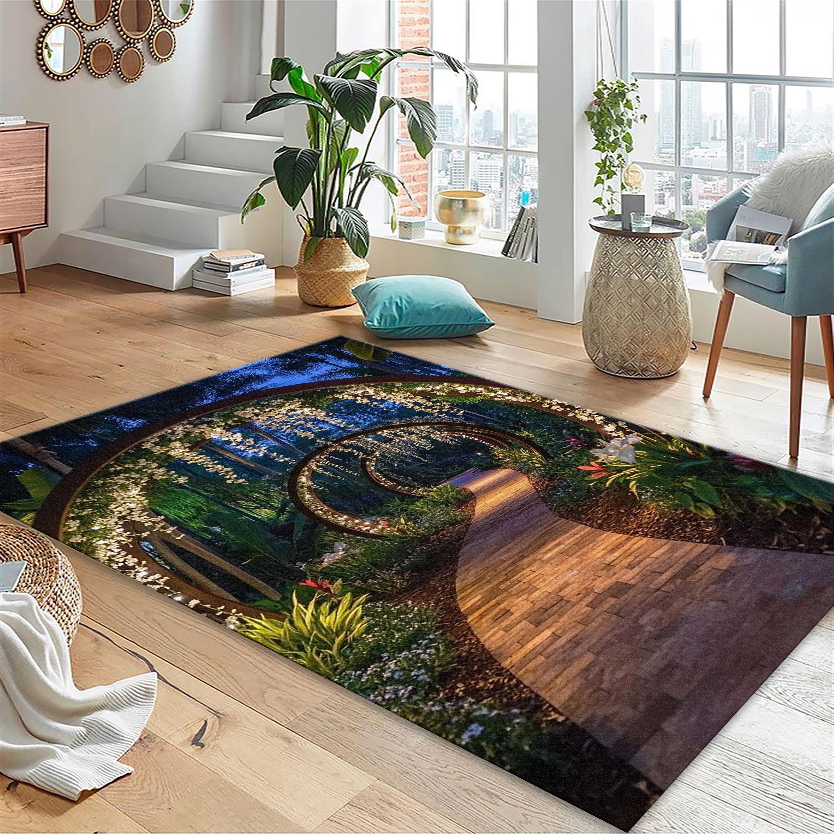 Path Rug,forest Runner Rug, Fairytale Trees Rugs, Garden Rug,romantic ...