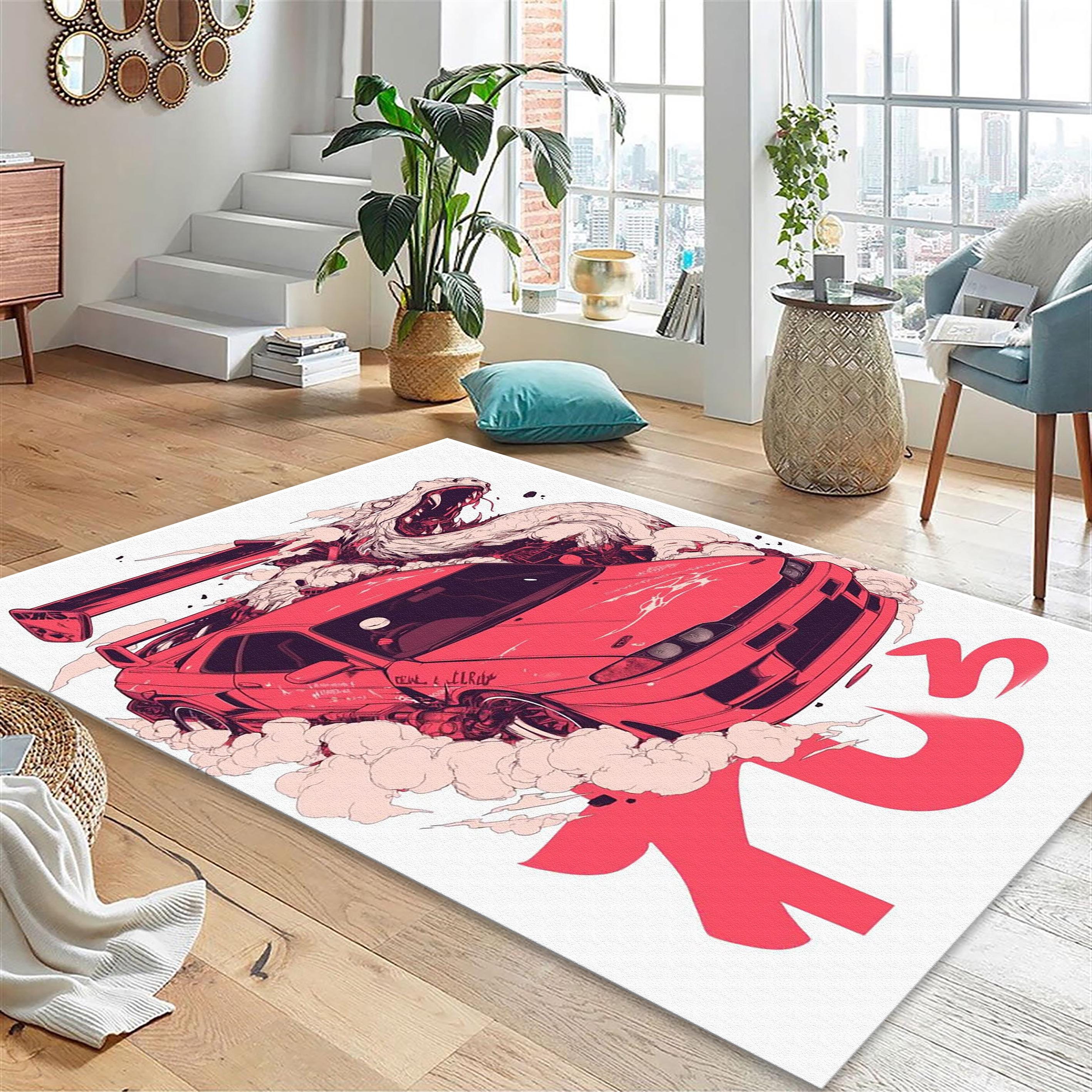 R35 Rug Nissan R34 Rug, Car Print Rug, Gift for Car Lovers, Man Cave, Boys Room ...