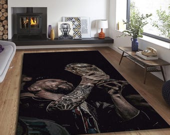 Messi Rug, Argentina National Team Rug, Soccer Rug,  Messi World Cup Champion, Living Room Rug, Teen Room Rug, Game Room Rug, The Goat Rug