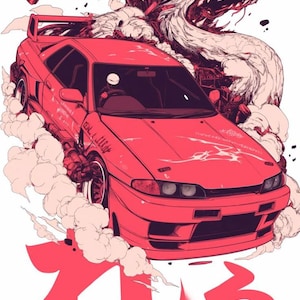 Alfombra Nissan R35 con estampado de coche deportivo, regalo para amantes de los coches, decoración para habitación de hombre, Nissan GTR, alfombra JDM Car Tuners, alfombra para sala de juegos