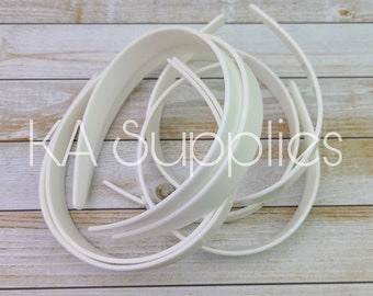 White Plastic Headband - One Size Fits All Headbands